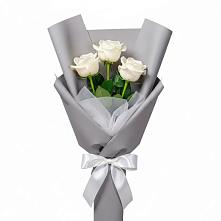 Букет 3 белые розы #REPLACE_PRED# Городки