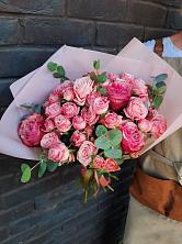 Букет розы в пальмах в Городки Букет цветов из: Розы в Городки